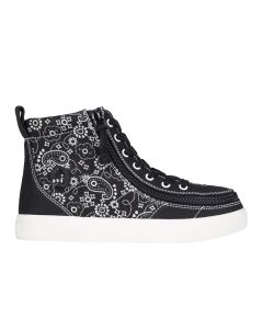 Billy Black Paisley Classic Lace High Tops Buty