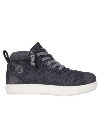 Billy Black Acid Wash D|R Short Wrap High Tops Buty