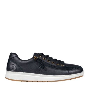 Billy Black Leather Comfort Lows Buty