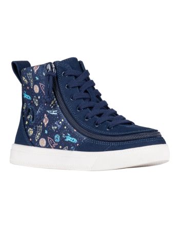 Billy Classic Lace High Tops Navy Space Buty