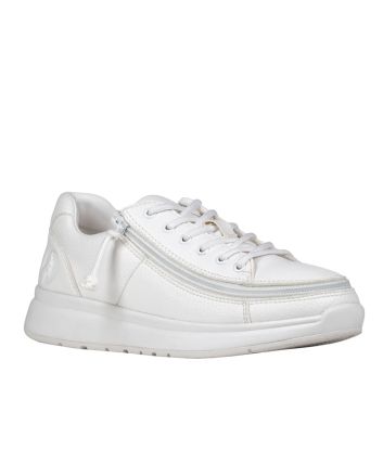 Billy White Classic Lace Low Buty