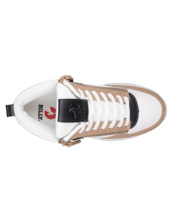 Billy White/Tan/Black Comfort DZ High Buty