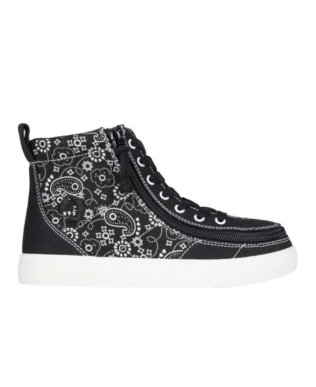 Billy Black Paisley Classic Lace High Tops Buty